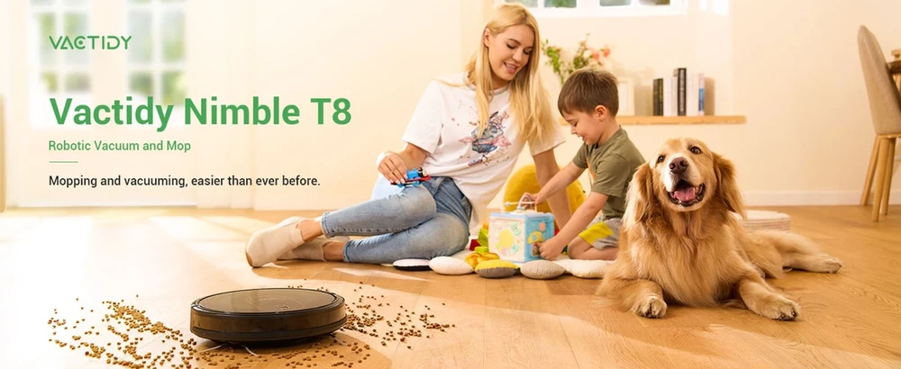 Dulkių siurblys - robotas Vactidy T8