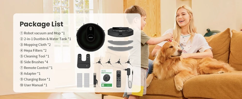 Dulkių siurblys - robotas Vactidy T8