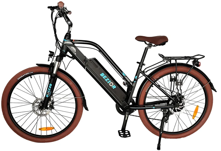 Elektrinis dviratis Bezior M2 Pro, 26", 500W, 12,5Ah, juodas