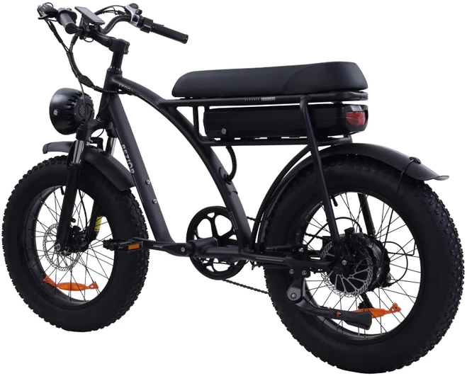 Elektrinis dviratis Bezior XF001, 20", 1000W, 12,5Ah, juodas