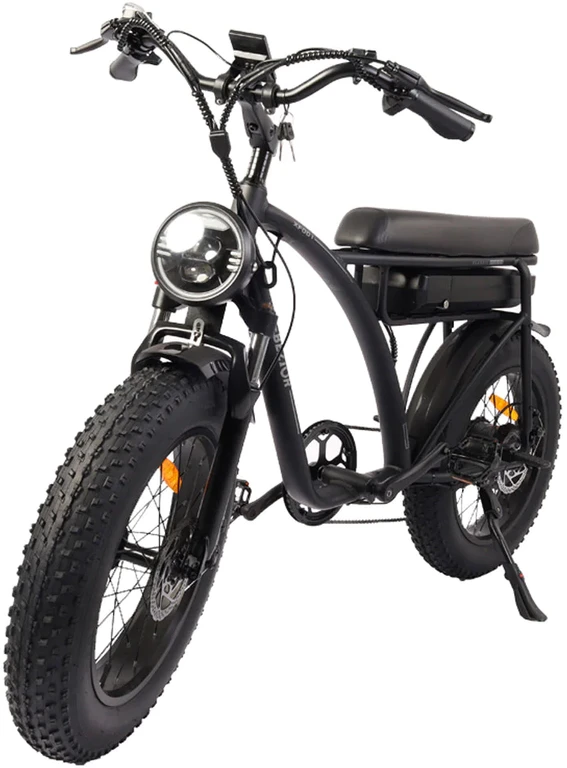 Elektrinis dviratis Bezior XF001, 20", 1000W, 12,5Ah, juodas