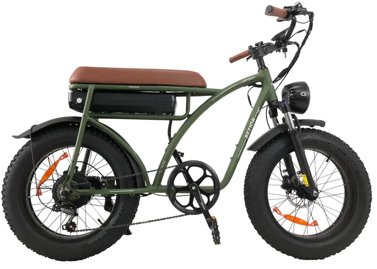 Elektrinis dviratis Bezior XF001, 20", 1000W, 12,5Ah, žalias