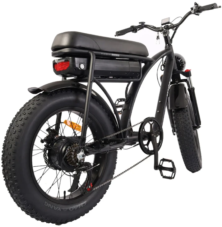 Elektrinis dviratis Bezior XF001, 20", 1000W, 12,5Ah, juodas
