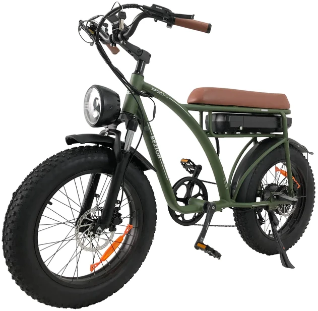 Elektrinis dviratis Bezior XF001, 20", 1000W, 12,5Ah, žalias
