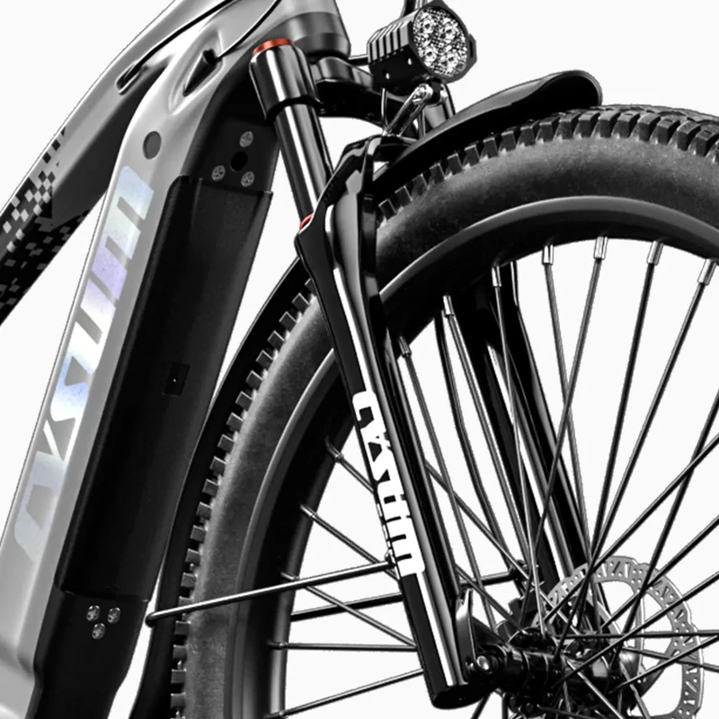 Elektrinis dviratis Cysum Speedy, 27,5", 500W, 14Ah, pilkas