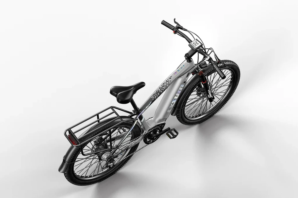 Elektrinis dviratis Cysum Speedy, 27,5", 500W, 14Ah, pilkas