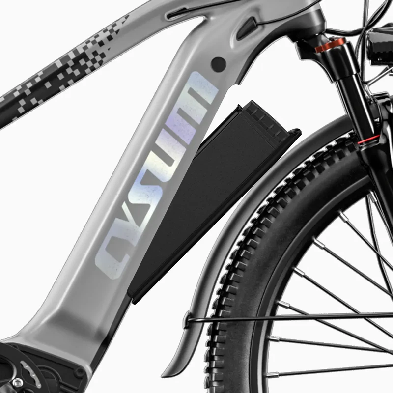 Elektrinis dviratis Cysum Speedy, 27,5", 500W, 14Ah, pilkas