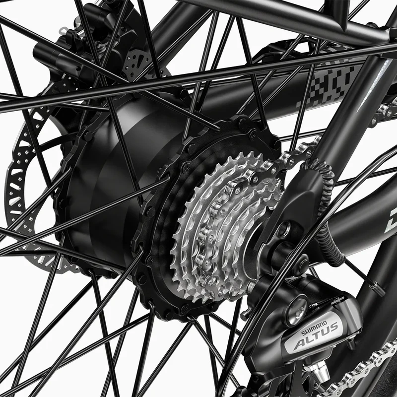 Elektrinis dviratis Cysum Speedy, 27,5", 500W, 14Ah, pilkas
