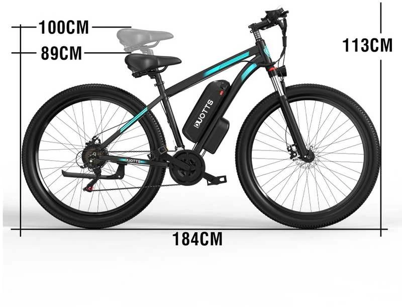Elektrinis dviratis Duotts C29, 29", 750W, 15Ah, juodas