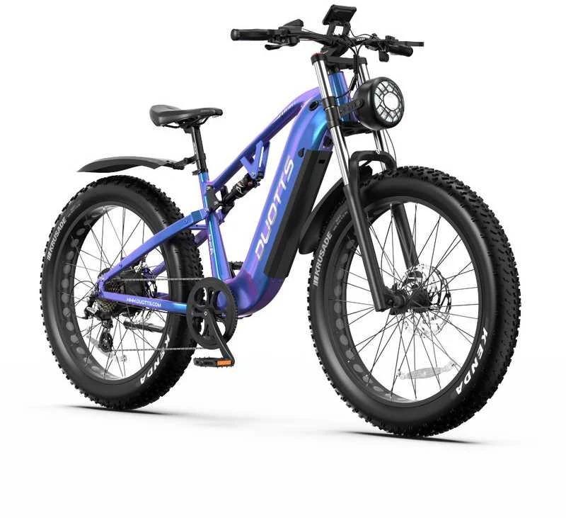Elektrinis dviratis DUOTTS E26 Hybrid, 26", 750W, 20Ah SAMSUNG, mėlynas