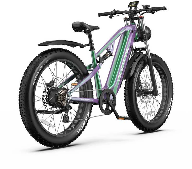 Elektrinis dviratis DUOTTS E26 Hybrid, 26", 750W, 20Ah SAMSUNG, žalias