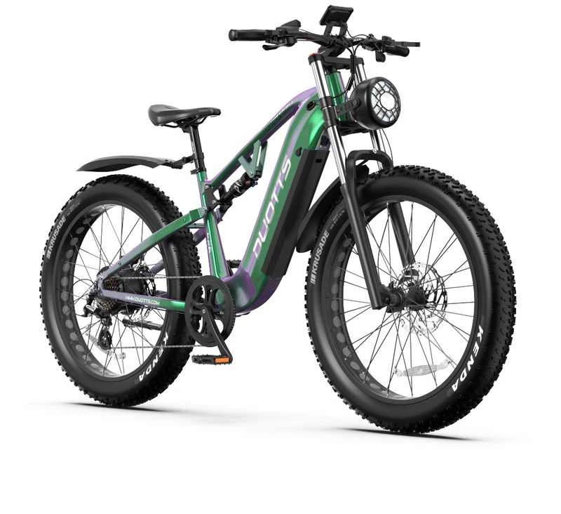 Elektrinis dviratis DUOTTS E26 Hybrid, 26", 750W, 20Ah SAMSUNG, žalias