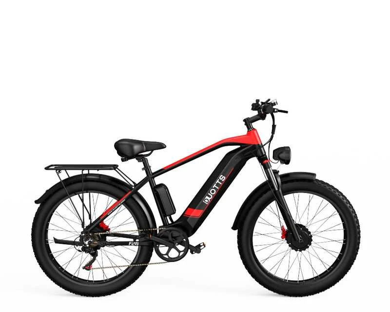 Elektrinis dviratis Duotts F26, 26", 1500W, 17,5Ah LG, raudonas