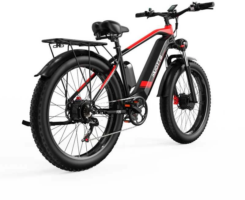 Elektrinis dviratis Duotts F26, 26", 1500W, 17,5Ah LG, raudonas