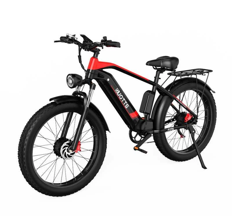 Elektrinis dviratis Duotts F26, 26", 1500W, 17,5Ah LG, raudonas