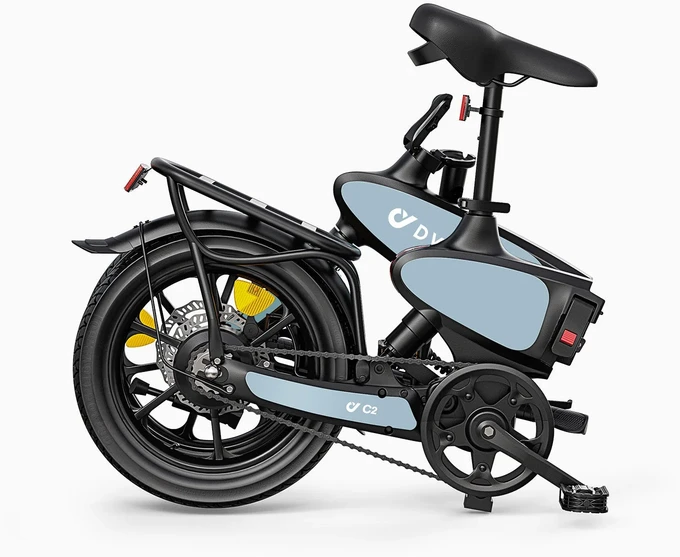 Elektrinis dviratis DYU C2, 16", 250W, 7,5Ah, mėlynas