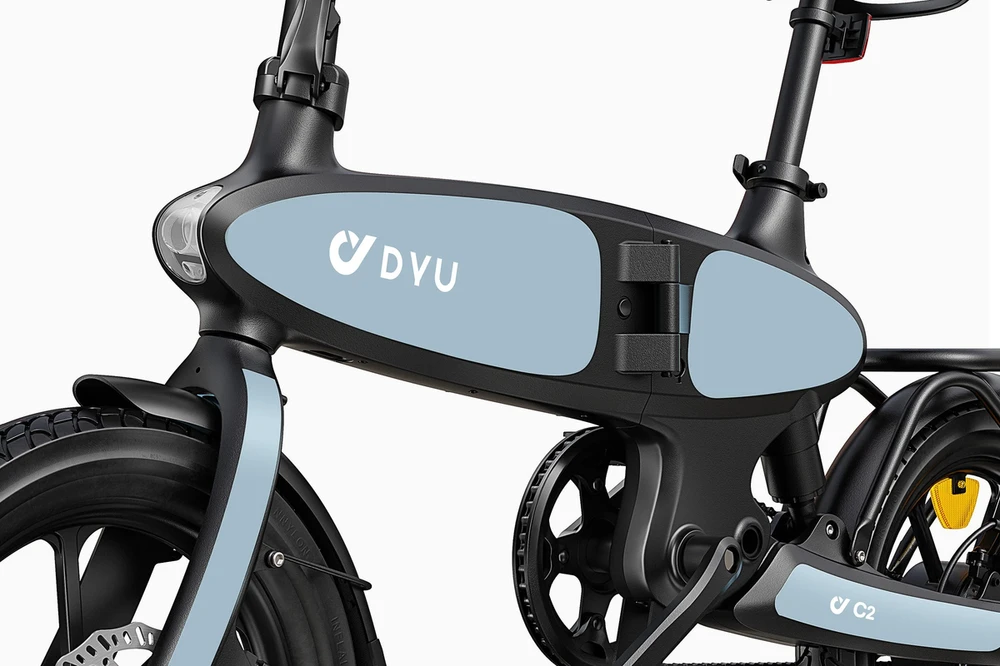 Elektrinis dviratis DYU C2, 16", 250W, 7,5Ah, mėlynas