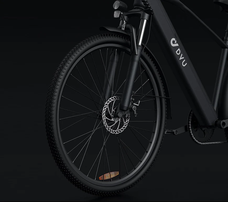 Elektrinis dviratis DYU C5, 26", 500W, 10Ah, juodas