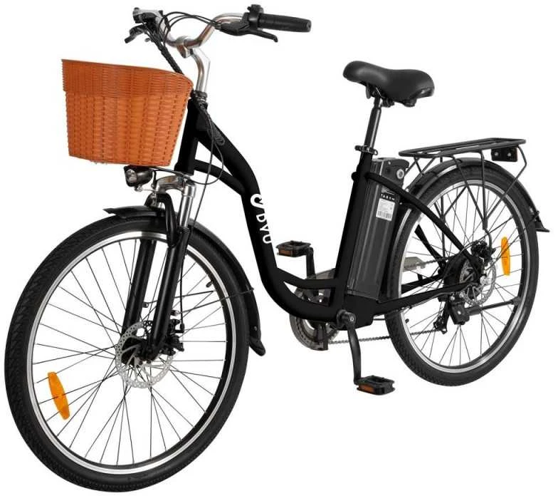 Elektrinis dviratis DYU C6, 26", 350W, 12,5Ah, juodas