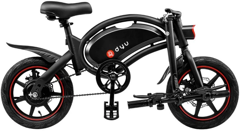 Elektrinis dviratis DYU D3F, 14", 250W, 10Ah, juodas