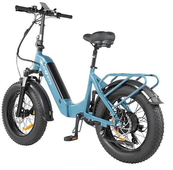 Elektrinis dviratis DYU FF500, 20", 500W, 15Ah, mėlynas