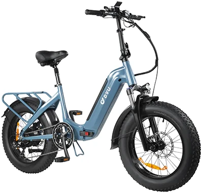Elektrinis dviratis DYU FF500, 20", 500W, 15Ah, mėlynas