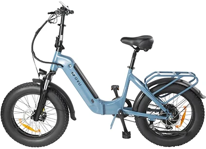 Elektrinis dviratis DYU FF500, 20", 500W, 15Ah, mėlynas