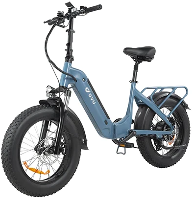 Elektrinis dviratis DYU FF500, 20", 500W, 15Ah, mėlynas