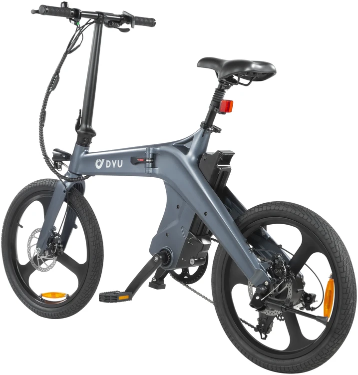 Elektrinis dviratis DYU T1, 20", 250W, 10Ah, pilkas