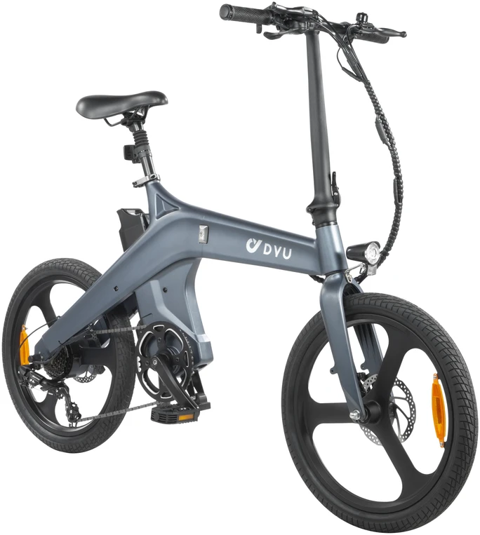 Elektrinis dviratis DYU T1, 20", 250W, 10Ah, pilkas