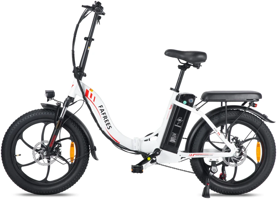 Elektrinis dviratis Fafrees F20 20", baltas, 250W, 16Ah