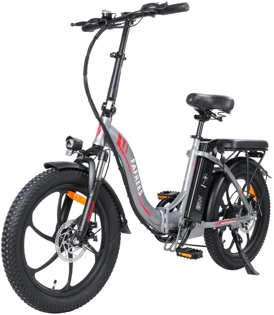 Elektrinis dviratis Fafrees F20 20", pilkas, 250W, 16Ah