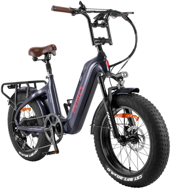 Elektrinis dviratis Fafrees F20 Master 20", pilkas, 500W, 22,5Ah