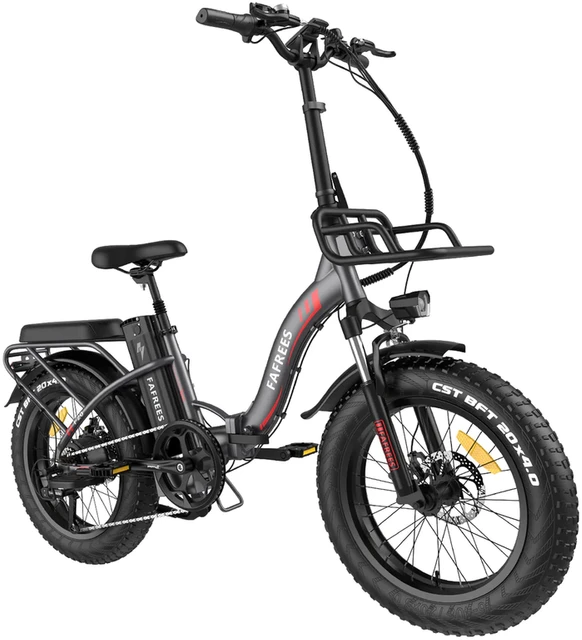 Elektrinis dviratis FAFREES F20 Max, 20", pilkas, 500W, 22,5Ah