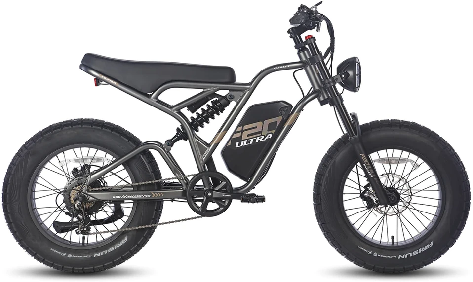 Elektrinis dviratis Fafrees F20 Ultra 20", pilkas, 750W, 25Ah