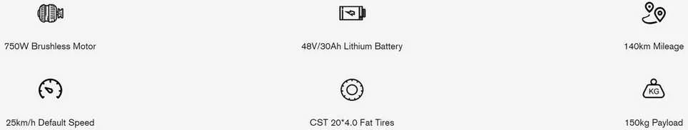 Elektrinis dviratis Fafrees F20 X- Max 20", raudonas, 750W, 30Ah