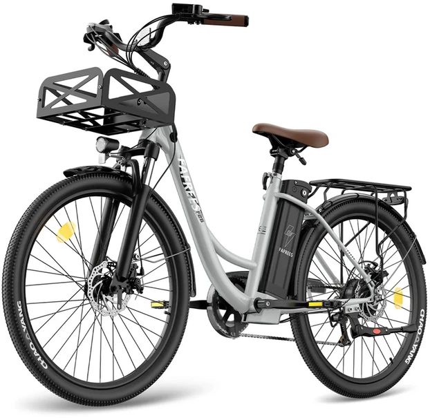 Elektrinis dviratis Fafrees F26 Lasting, 26", pilkas, 250W, 20,3Ah