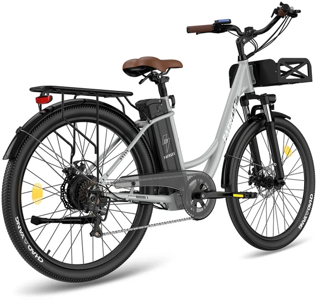 Elektrinis dviratis Fafrees F26 Lasting, 26", pilkas, 250W, 20,3Ah