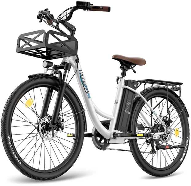 Elektrinis dviratis Fafrees F26 Lasting, 26", baltas, 250W, 20,3Ah