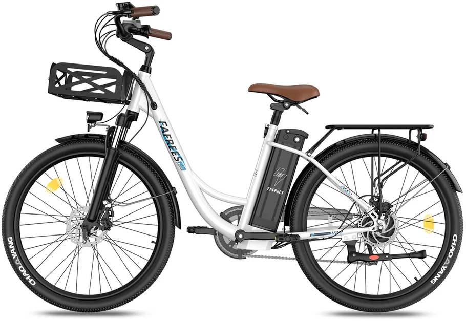 Elektrinis dviratis Fafrees F26 Lasting, 26", baltas, 250W, 20,3Ah