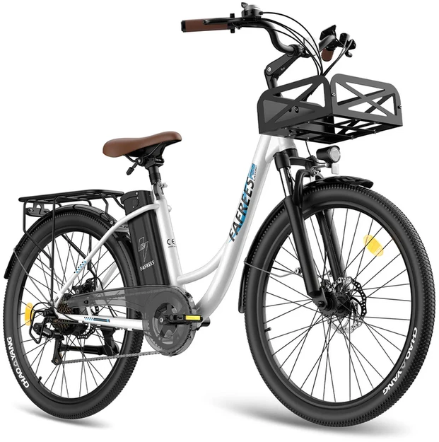 Elektrinis dviratis Fafrees F26 Lasting, 26", baltas, 250W, 20,3Ah