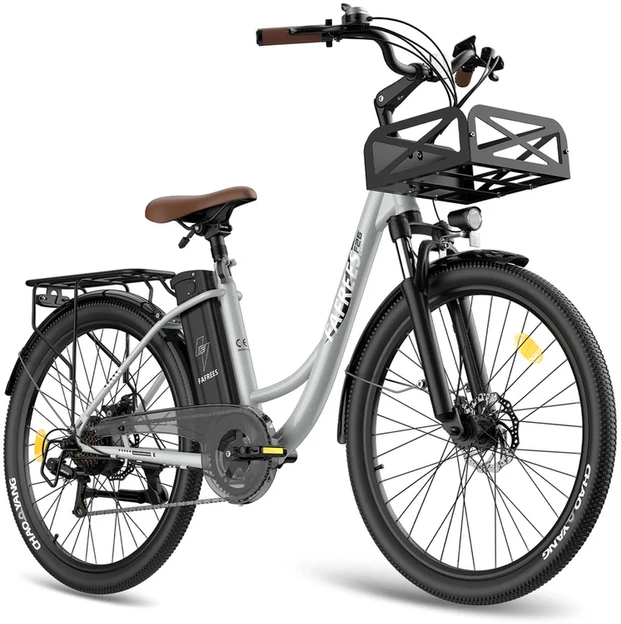 Elektrinis dviratis Fafrees F26 Lasting, 26", pilkas, 250W, 20,3Ah