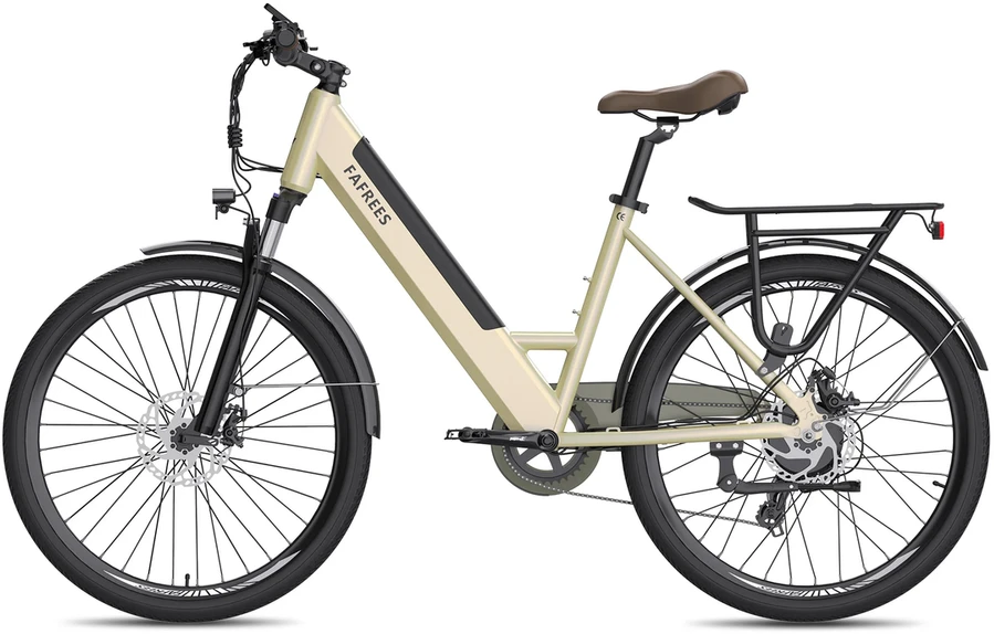Elektrinis dviratis Fafrees F26 Pro 26", geltonas, 250W,14,5Ah