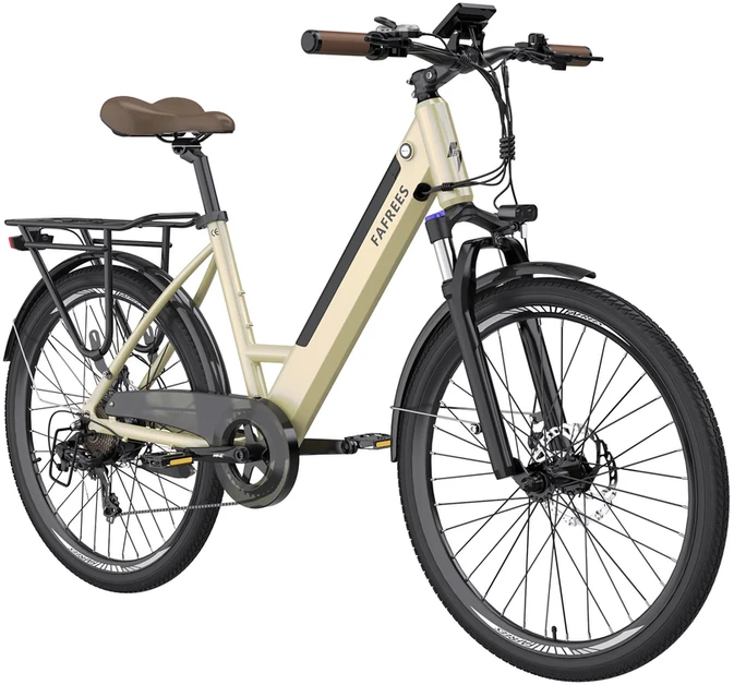 Elektrinis dviratis Fafrees F26 Pro 26", geltonas, 250W,14,5Ah