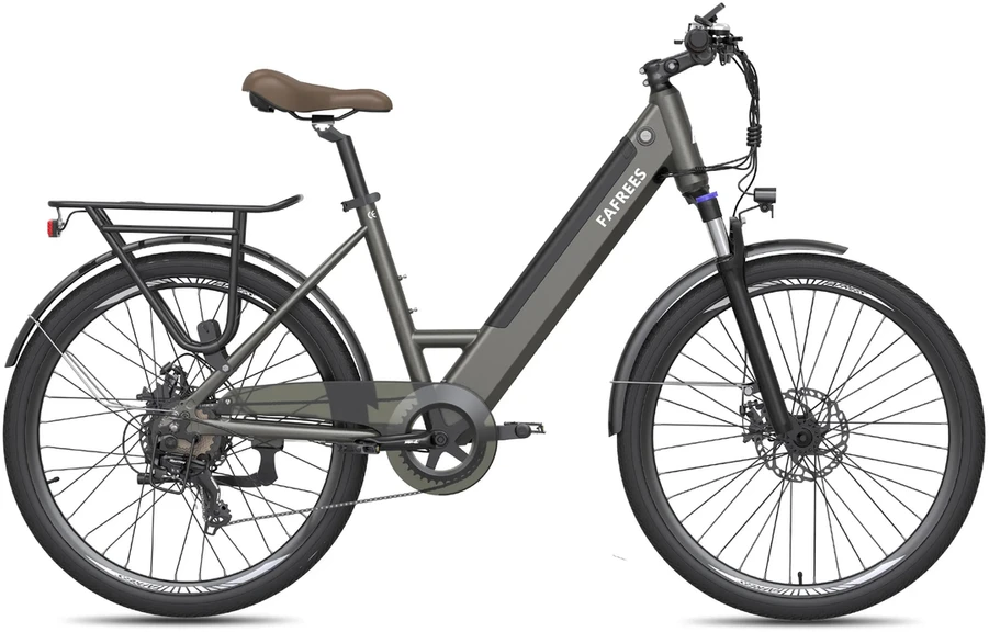 Elektrinis dviratis Fafrees F26 Pro 26", pilkas, 250W,14,5Ah