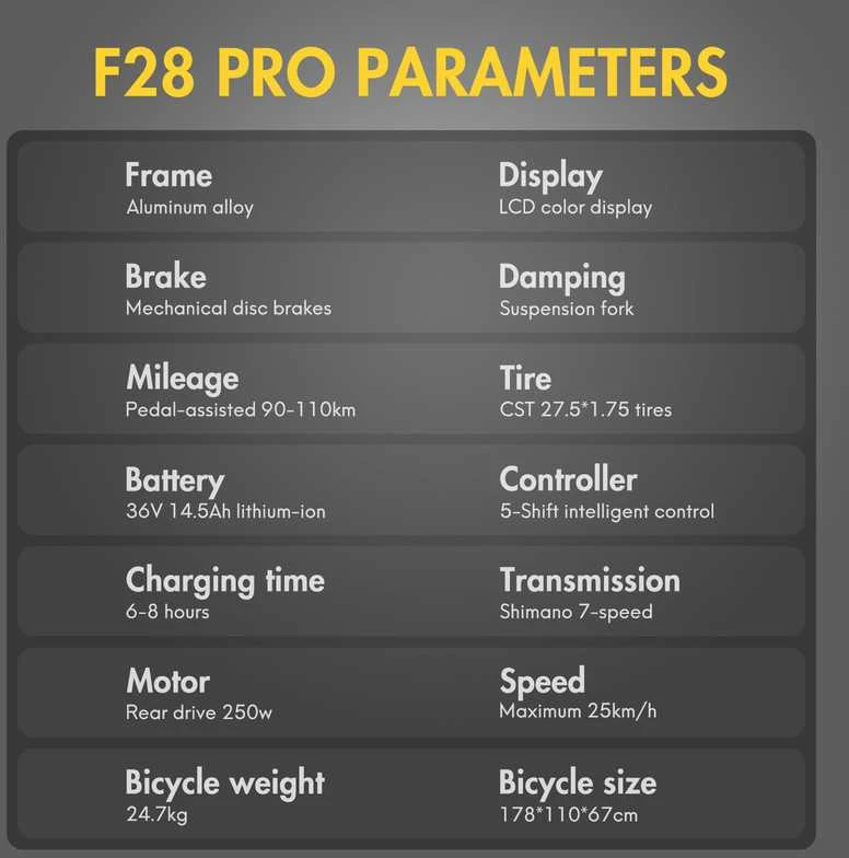 Elektrinis dviratis Fafrees F28 Pro 27,5", žalias, 250W, 14,5Ah