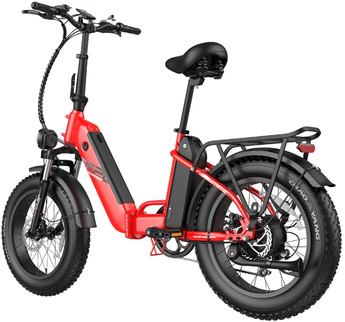 Elektrinis dviratis Fafrees FF20 Polar 20", raudonas, 500W, 20,8Ah
