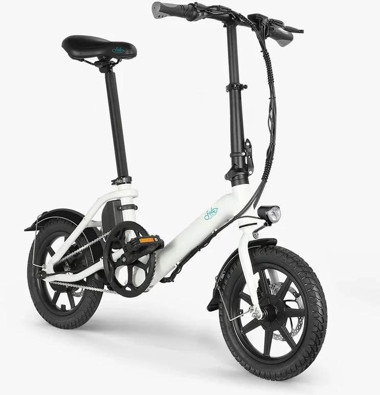 Elektrinis dviratis Fiido D3 Pro 14", 250W, baltas