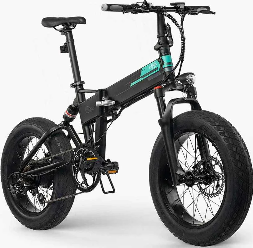 Elektrinis dviratis Fiido M1 Pro, 20", 500W, 12,8Ah, juodas