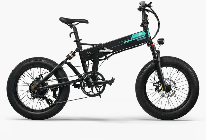 Elektrinis dviratis Fiido M1 Pro, 20", 500W, 12,8Ah, juodas